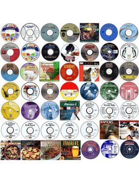 50 MISC CD-ROM LOT #1 - PC Software Lot CLEARANCE - NEW or LIKE NEW in Sleeves